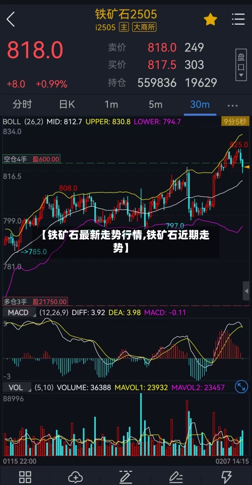 【铁矿石最新走势行情,铁矿石近期走势】
