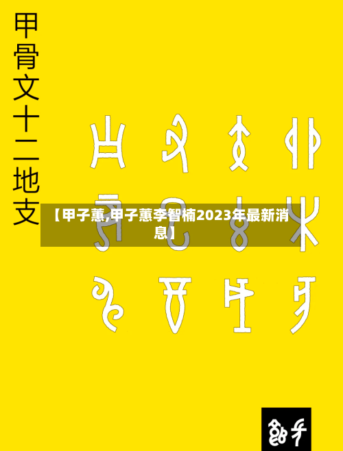 【甲子蕙,甲子蕙李智楠2023年最新消息】-第2张图片