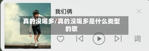 真的没喝多/真的没喝多是什么类型的歌