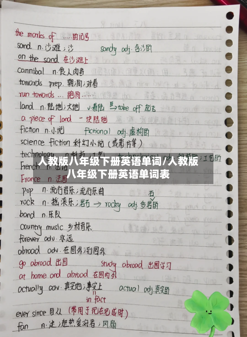 人教版八年级下册英语单词/人教版八年级下册英语单词表-第2张图片