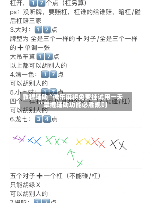 教程辅助“微乐麻将免费挂试用一天”掌握辅助功能必胜规则-第2张图片