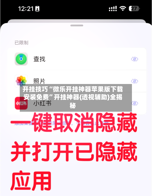 开挂技巧“微乐开挂神器苹果版下载安装免费”开挂神器{透视辅助}全揭秘-第3张图片