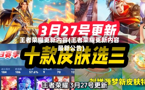 王者荣耀更新内容(王者荣耀更新内容最新公告)