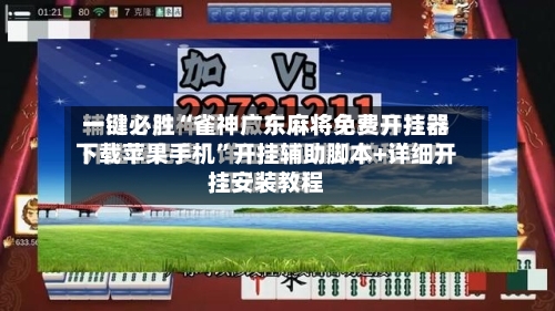 一键必胜“雀神广东麻将免费开挂器下载苹果手机”开挂辅助脚本+详细开挂安装教程-第2张图片