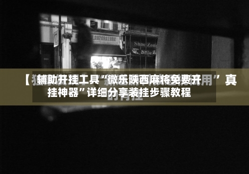 辅助开挂工具“微乐陕西麻将免费开挂神器”详细分享装挂步骤教程