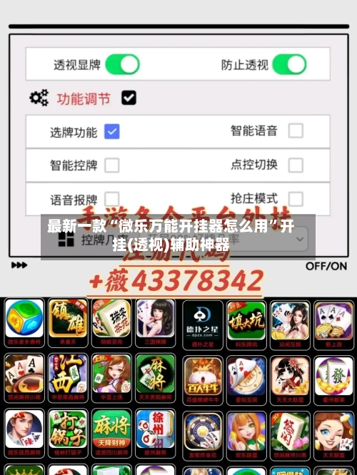 最新一款“微乐万能开挂器怎么用	”开挂(透视)辅助神器-第2张图片