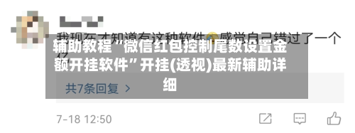 辅助教程“微信红包控制尾数设置金额开挂软件”开挂(透视)最新辅助详细-第2张图片