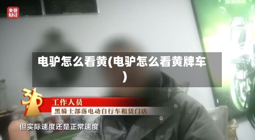 电驴怎么看黄(电驴怎么看黄牌车)-第2张图片