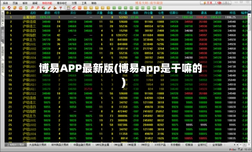 博易APP最新版(博易app是干嘛的)