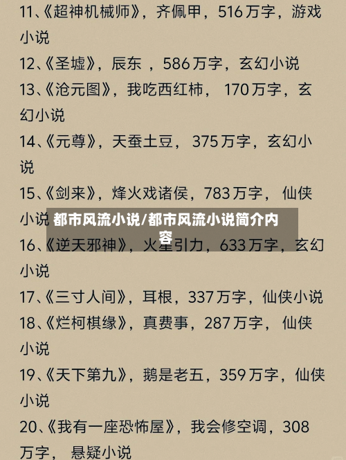 都市风流小说/都市风流小说简介内容-第2张图片