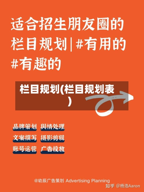栏目规划(栏目规划表)-第2张图片