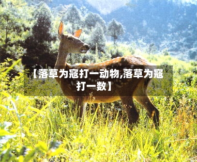 【落草为寇打一动物,落草为寇打一数】