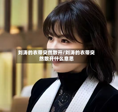 刘涛的衣带突然散开/刘涛的衣带突然散开什么意思-第2张图片