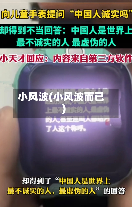 小风波(小风波而已)