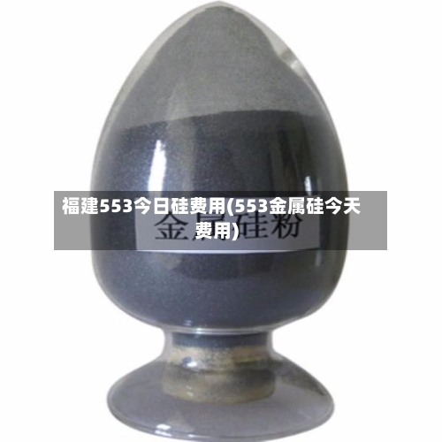 福建553今日硅费用(553金属硅今天费用)-第3张图片