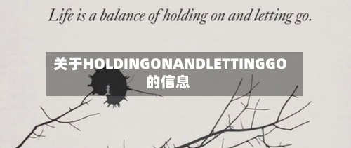 关于HOLDINGONANDLETTINGGO的信息-第2张图片