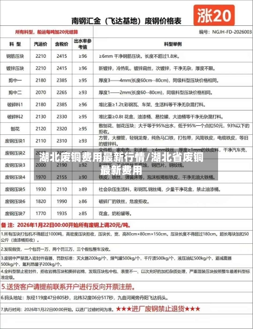 湖北废铜费用最新行情/湖北省废铜最新费用-第2张图片