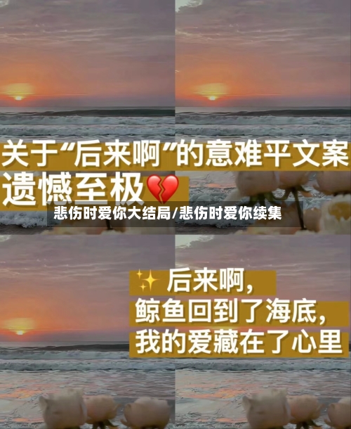 悲伤时爱你大结局/悲伤时爱你续集