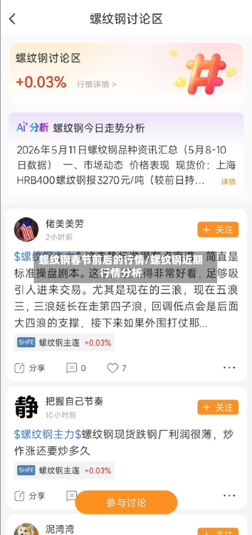 螺纹钢春节前后的行情/螺纹钢近期行情分析