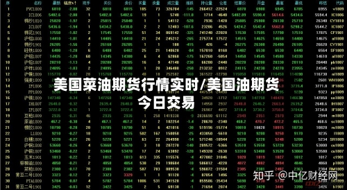 美国菜油期货行情实时/美国油期货今日交易